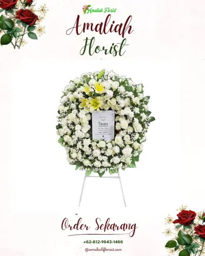 Krans Bunga Duka Cita di Tembelangunung